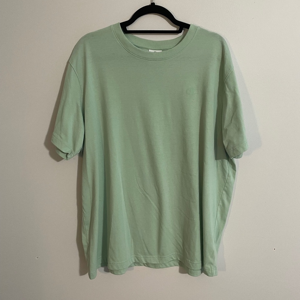 Champion light green short sleeve shirt